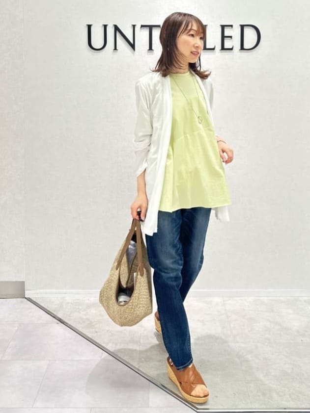 Miwaさんの「UNTITLED｜【Healthy DENIM&times;UNTITLED】別注 R Mrytle（リマートル）テーパードデニム」を使ったコーディネート