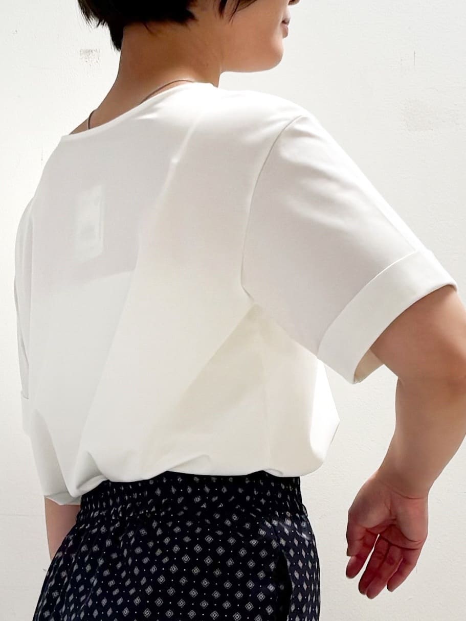 yasukoさんの「COUP DE CHANCE｜【手洗い可／日本製】小紋柄ワイドパンツ」を使ったコーディネート