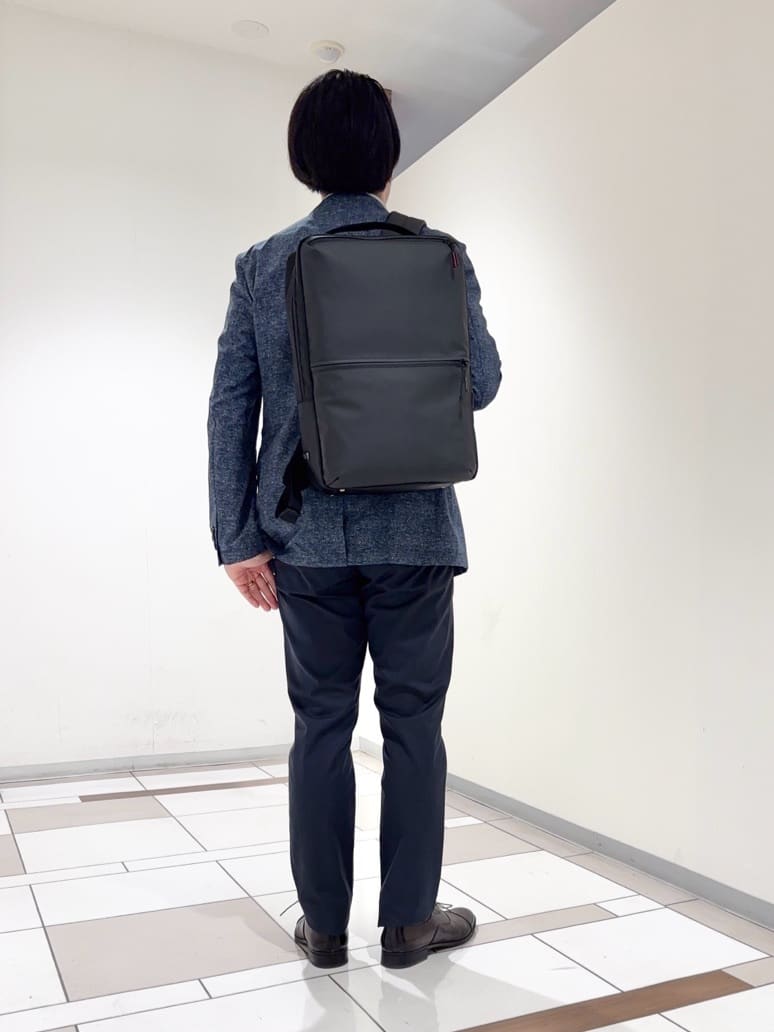 及川さんの「TAKEO KIKUCHI｜【抗菌防臭】COOL DOTS（R）ドビープリント ジャケット」を使ったコーディネート
