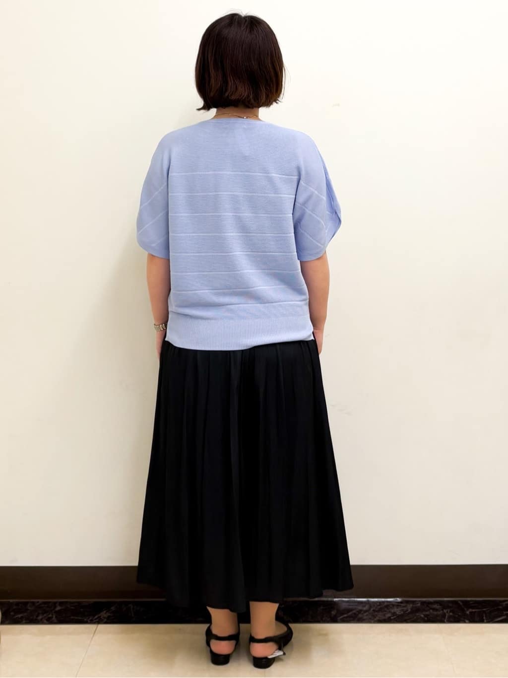 ミヨさんの「Reflect｜◆ドライタッチプルオーバーニット」を使ったコーディネート