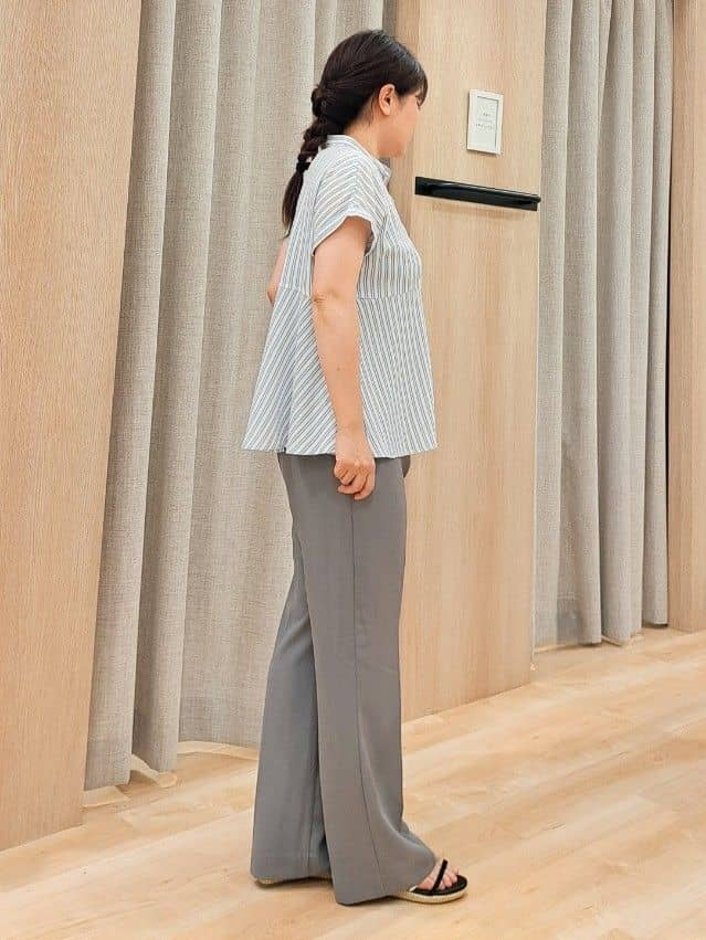 ふるさんの「grove｜軽やかに羽織れて、きちんと見え ハーフスリーブテーラードジャケット」を使ったコーディネート
