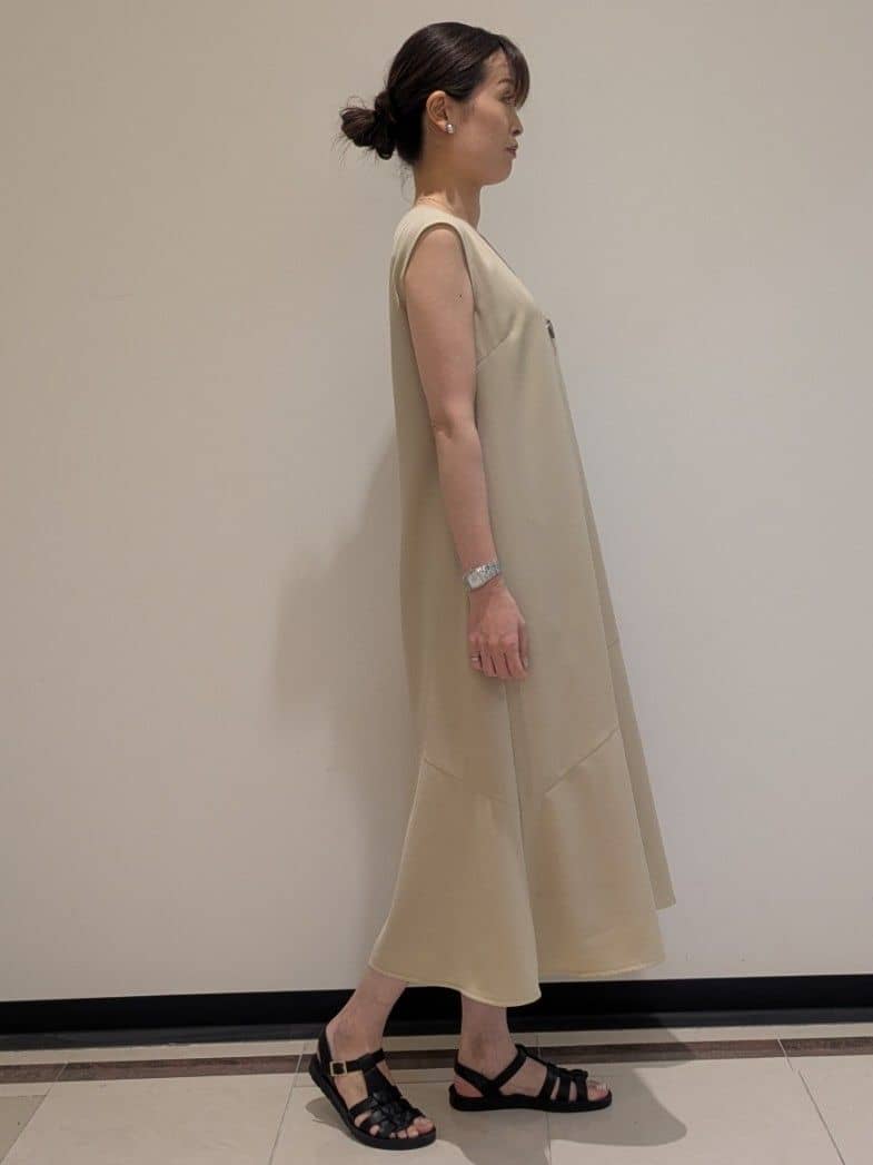 mikiさんの「COUP DE CHANCE｜【手洗い可／日本製】五分袖ジャケット」を使ったコーディネート
