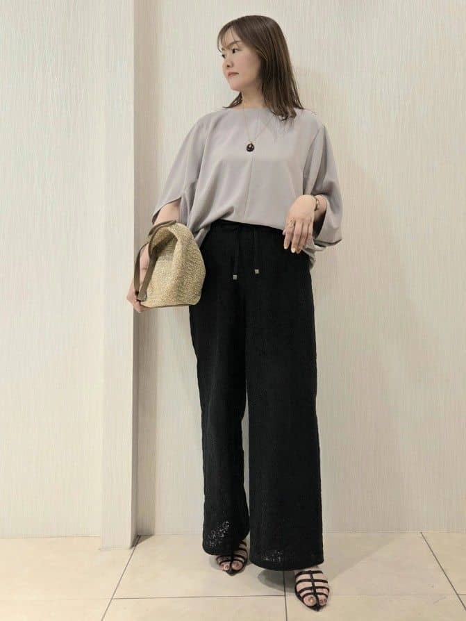 naokoさんの「UNTITLED｜マーブルドロップネックレス」を使ったコーディネート