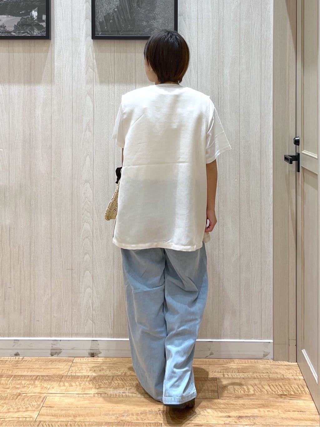 shirayuuuさんの「SHOO･LA･RUE｜【S-LL】夏のレイヤードコーデに さらりと着られるメッシュジレ」を使ったコーディネート