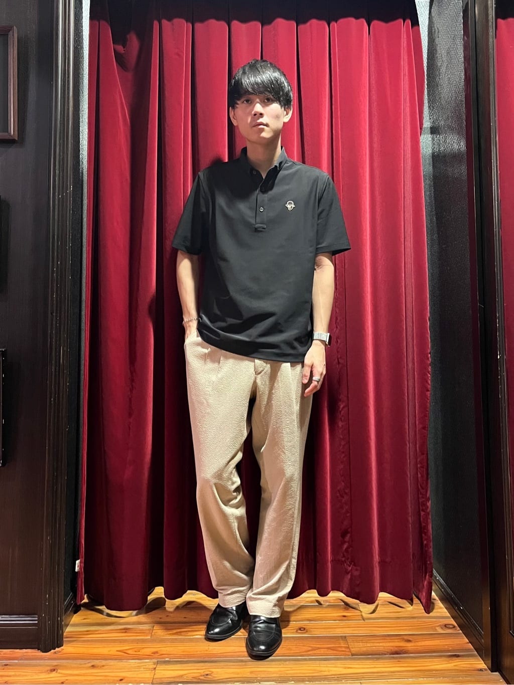 うっちーさんの「TAKEO KIKUCHI｜【COOL CITY WEAR】エアートール ポロシャツ /接触冷感・通気性」を使ったコーディネート