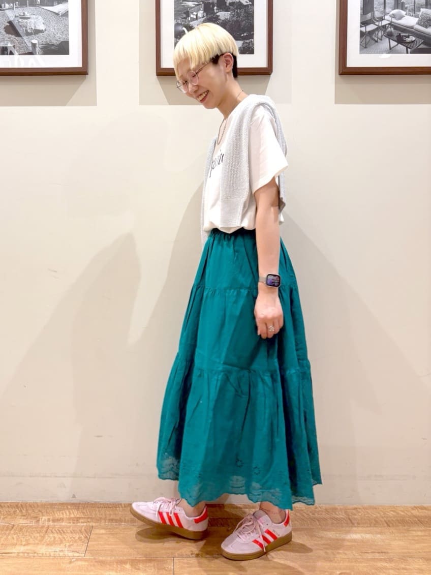 Ayumiさんの「SHOO･LA･RUE｜【S-LL/ひんやり/UV】選べる6柄でそれぞれ欲しくなる プリントTシャツ」を使ったコーディネート