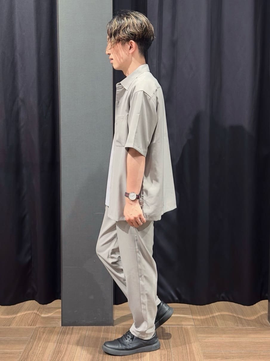 tomoyaさんの「THE SHOP TK｜パーフェクテックボーダー 半袖Tシャツ 吸水速乾／洗濯機OK」を使ったコーディネート