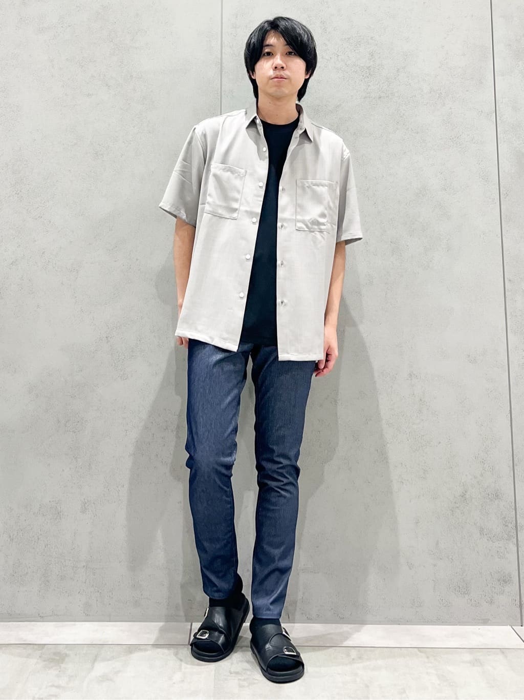 SHI-MAさんの「THE SHOP TK｜パーフェクテックリンクス半袖Tシャツ 【接触冷感／吸水速乾／UVカット／洗濯機OK】」を使ったコーディネート