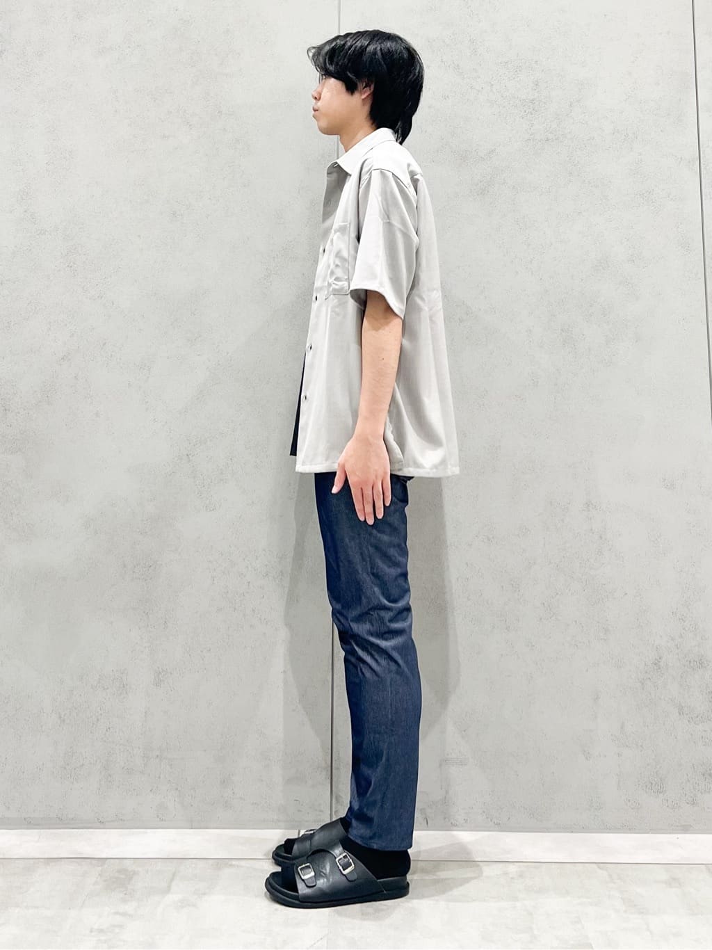 SHI-MAさんの「THE SHOP TK｜パーフェクテックリンクス半袖Tシャツ 【接触冷感／吸水速乾／UVカット／洗濯機OK】」を使ったコーディネート