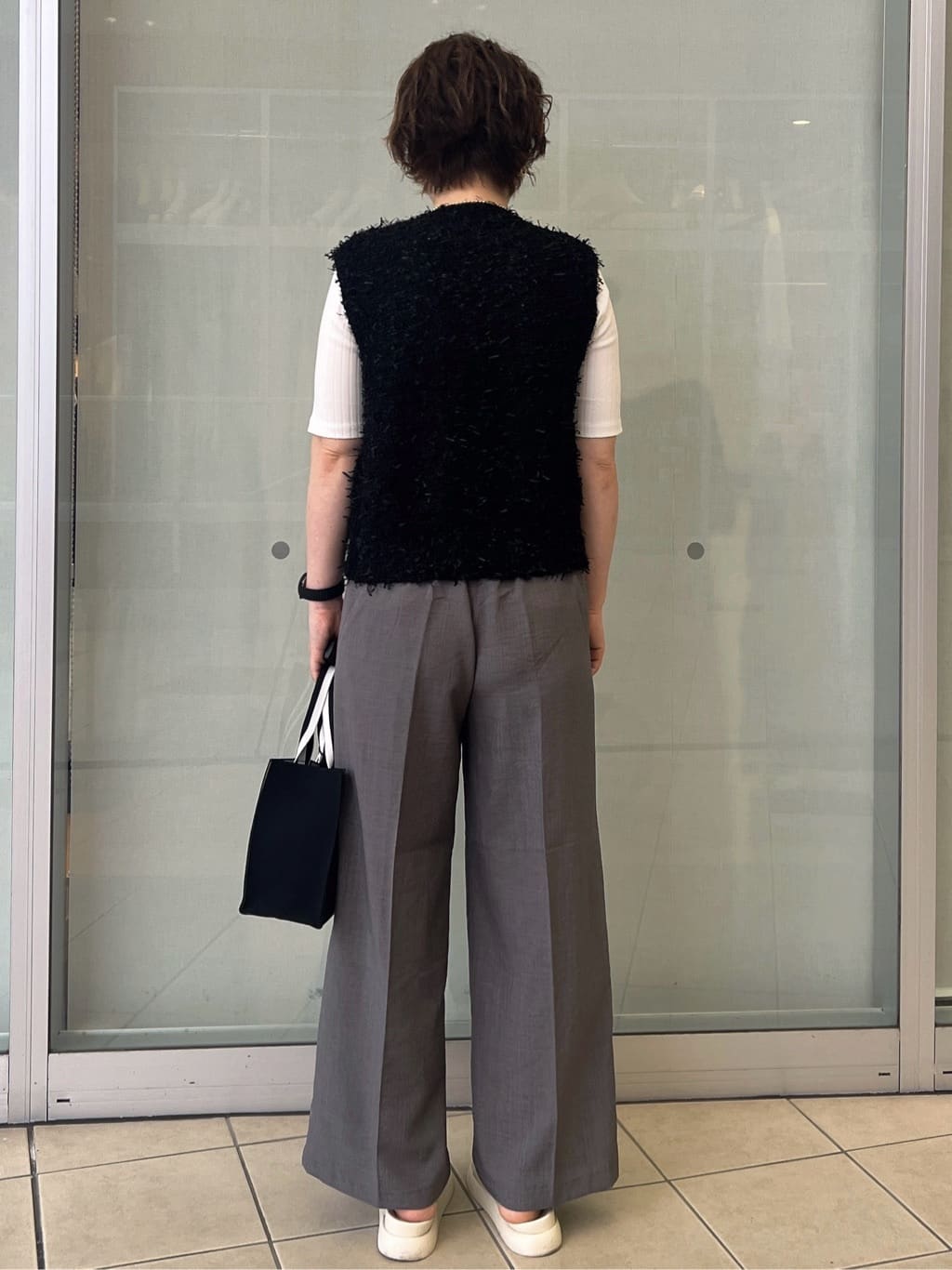 yo-koさんの「OPAQUE.CLIP｜汗染み防止 ボートネックリブカットソー【洗濯機洗い可／抗ピル】」を使ったコーディネート