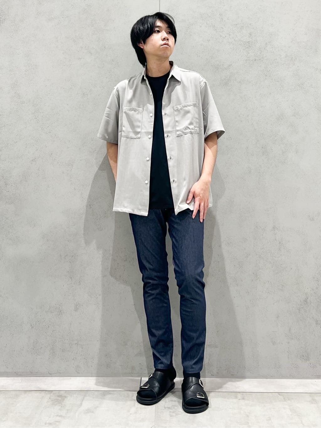 SHI-MAさんの「THE SHOP TK｜パーフェクテックリンクス半袖Tシャツ 【接触冷感／吸水速乾／UVカット／洗濯機OK】」を使ったコーディネート