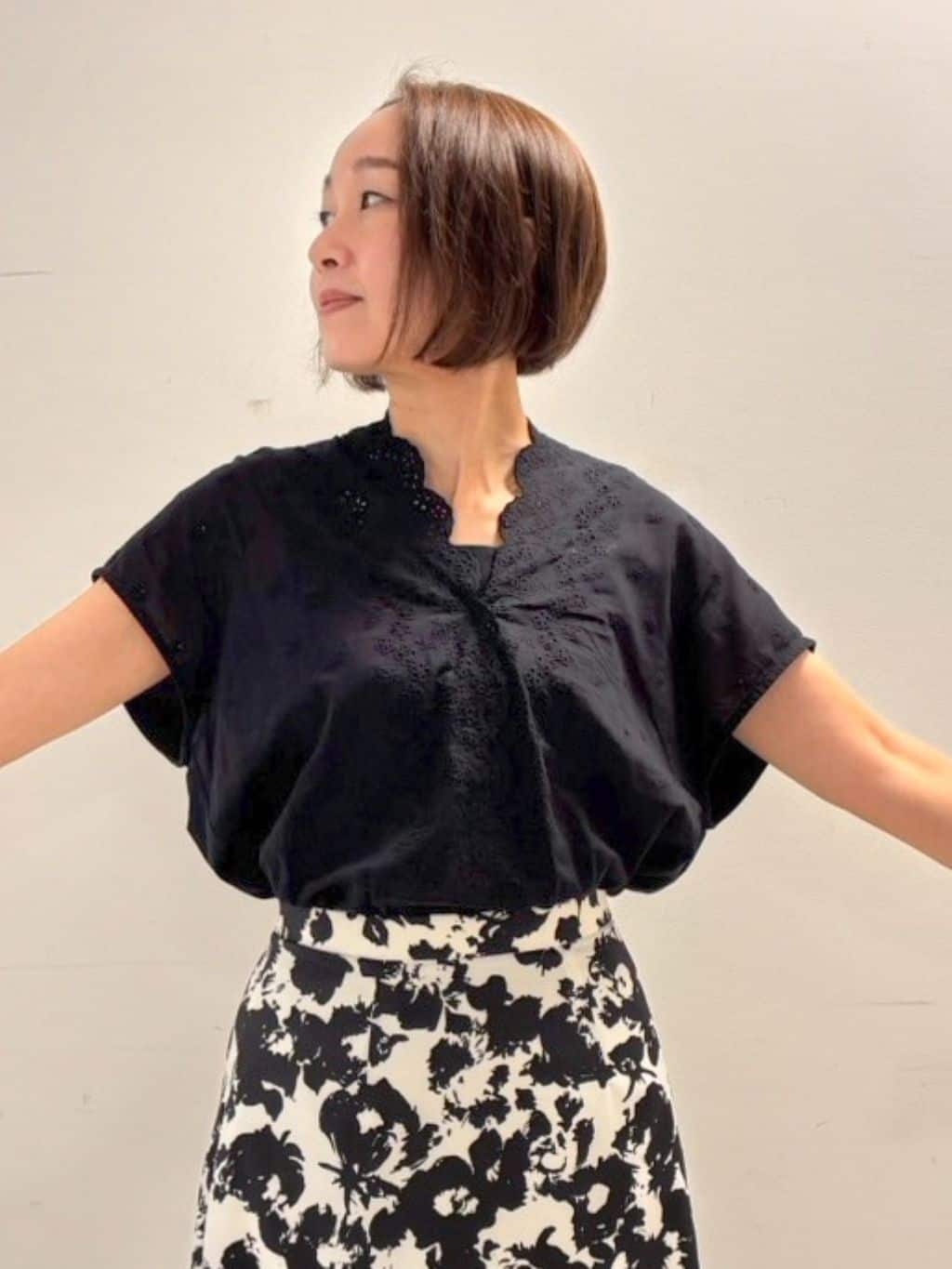 keikoさんの「COUP DE CHANCE｜【洗える/日本製】ベアトップ風キャミソール」を使ったコーディネート