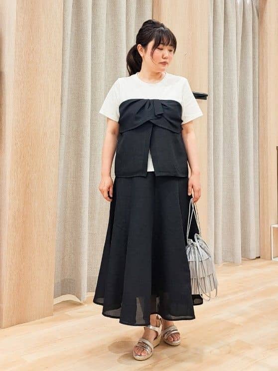ふるさんの「grove｜サマーハイパーストレッチワイドパンツ」を使ったコーディネート