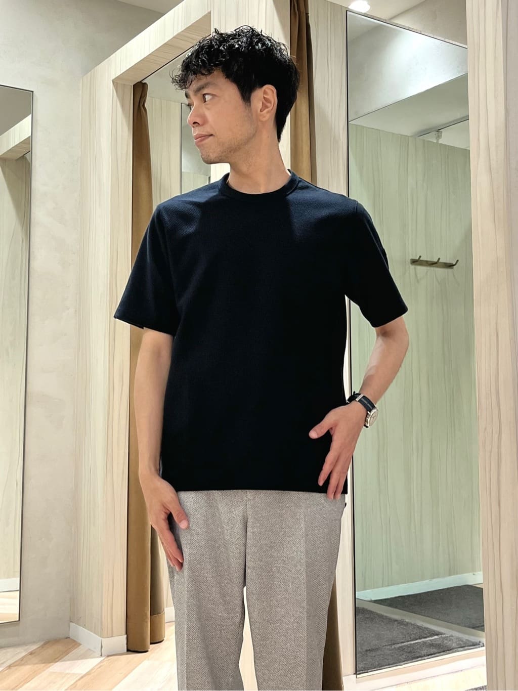 URAさんの「TAKEO KIKUCHI｜【Made in JAPAN】タオルハンカチ」を使ったコーディネート
