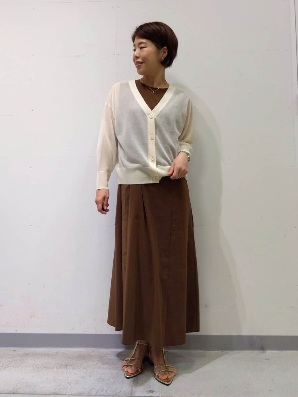Kさんの「INDIVI｜【日本製】ビスチェインナータンクトップ」を使ったコーディネート