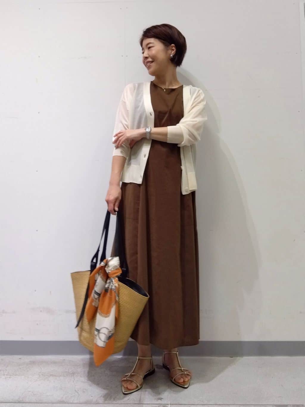Kさんの「INDIVI｜【日本製】ビスチェインナータンクトップ」を使ったコーディネート