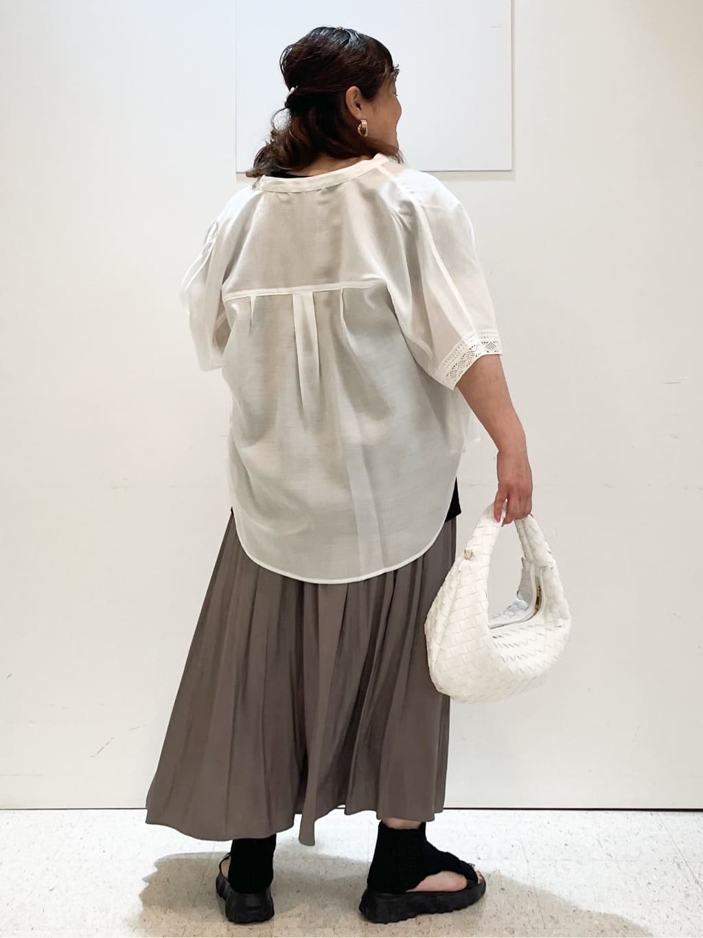 kimmyさんの「Reflect｜【ウエストゴム仕様／長く着られる◎】スカーチョパンツ」を使ったコーディネート