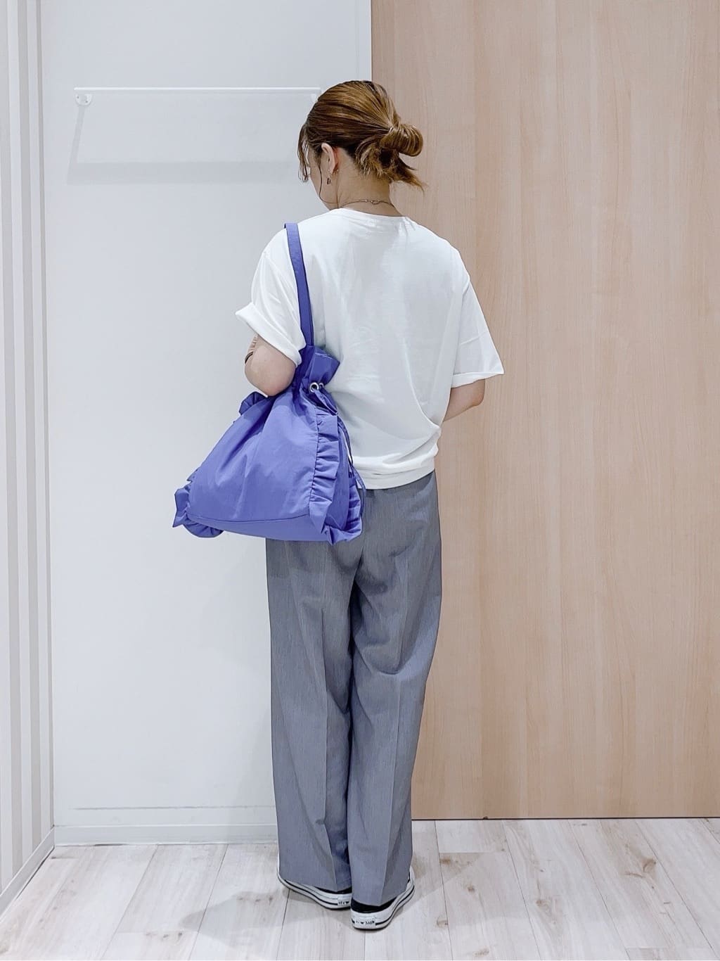かんちゃんさんの「SHOO･LA･RUE｜【S-LL/ひんやり/UV】選べる6柄でそれぞれ欲しくなる プリントTシャツ」を使ったコーディネート