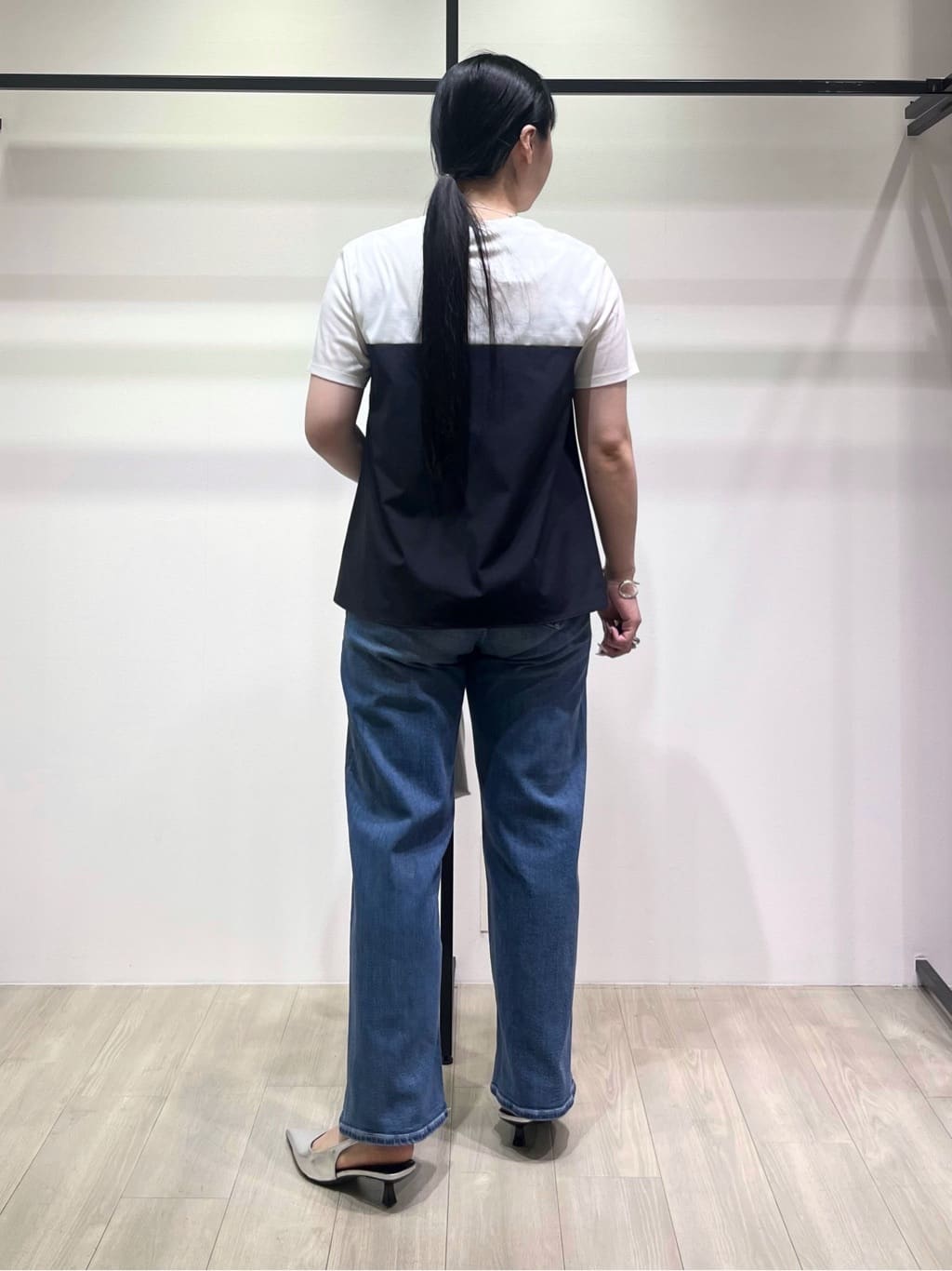 hasuさんの「INDIVI｜【洗える】ビスチェレイヤード風トップス」を使ったコーディネート