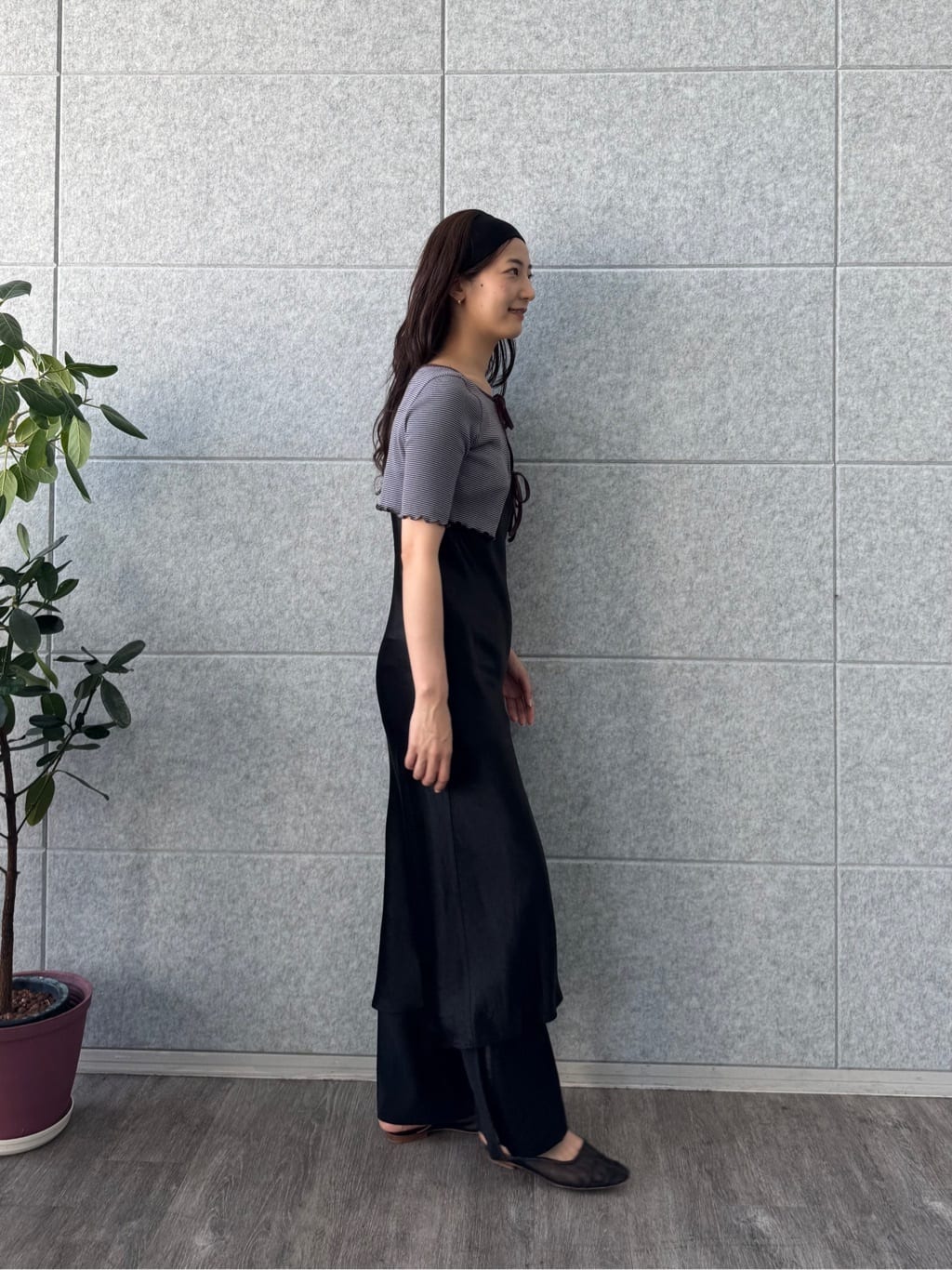 uchi__yamaさんの「CODE A｜heyep｜Silk Hair Band」を使ったコーディネート