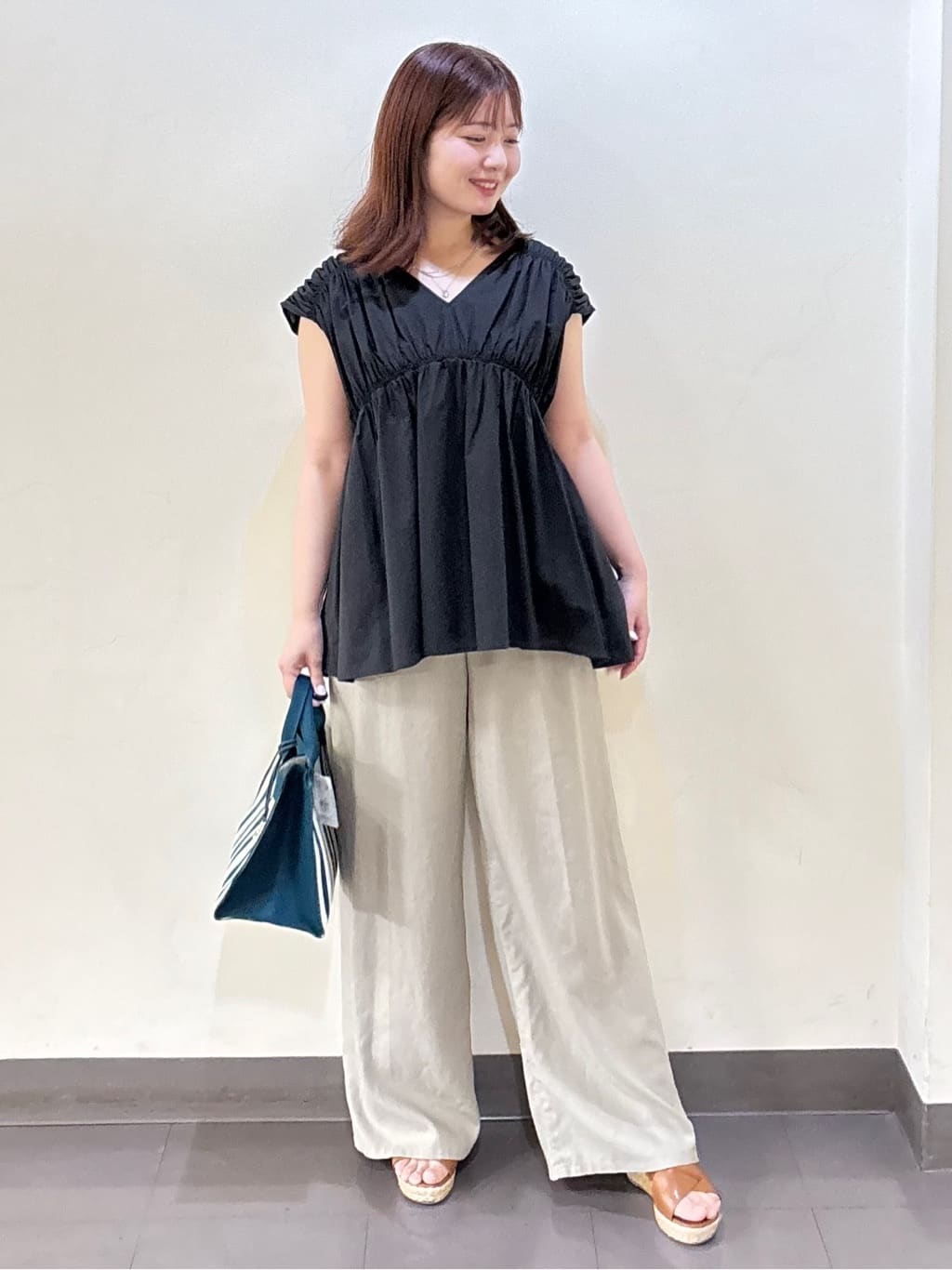 いくみさんの「UNTITLED｜【ステンレス】レイヤードチェーンネックレス」を使ったコーディネート