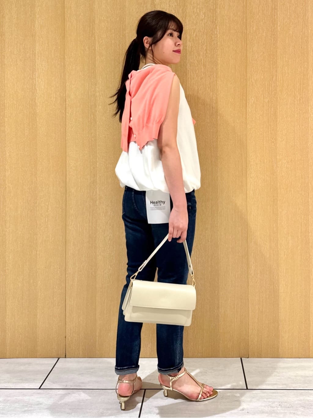 nanaさんの「UNTITLED｜◆【11色展開/コットン100/アンサンブル可能】クルーカーディガン」を使ったコーディネート