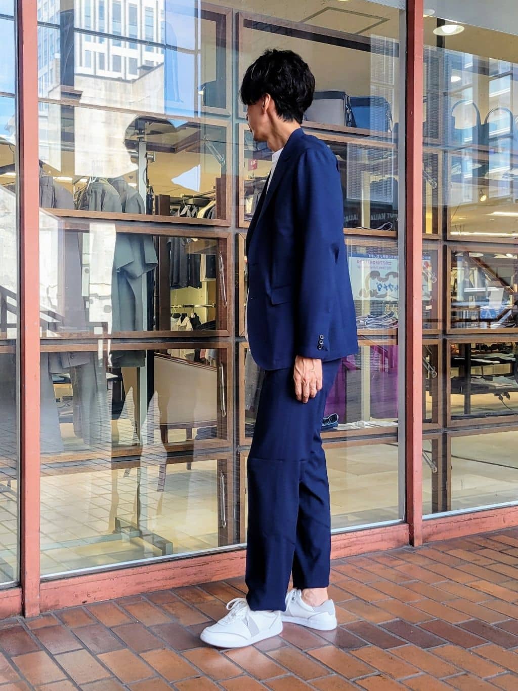 piroyaさんの「TAKEO KIKUCHI｜【COOL CITY WEAR】アーバンクール ジャケット /接触冷感・吸水速乾」を使ったコーディネート