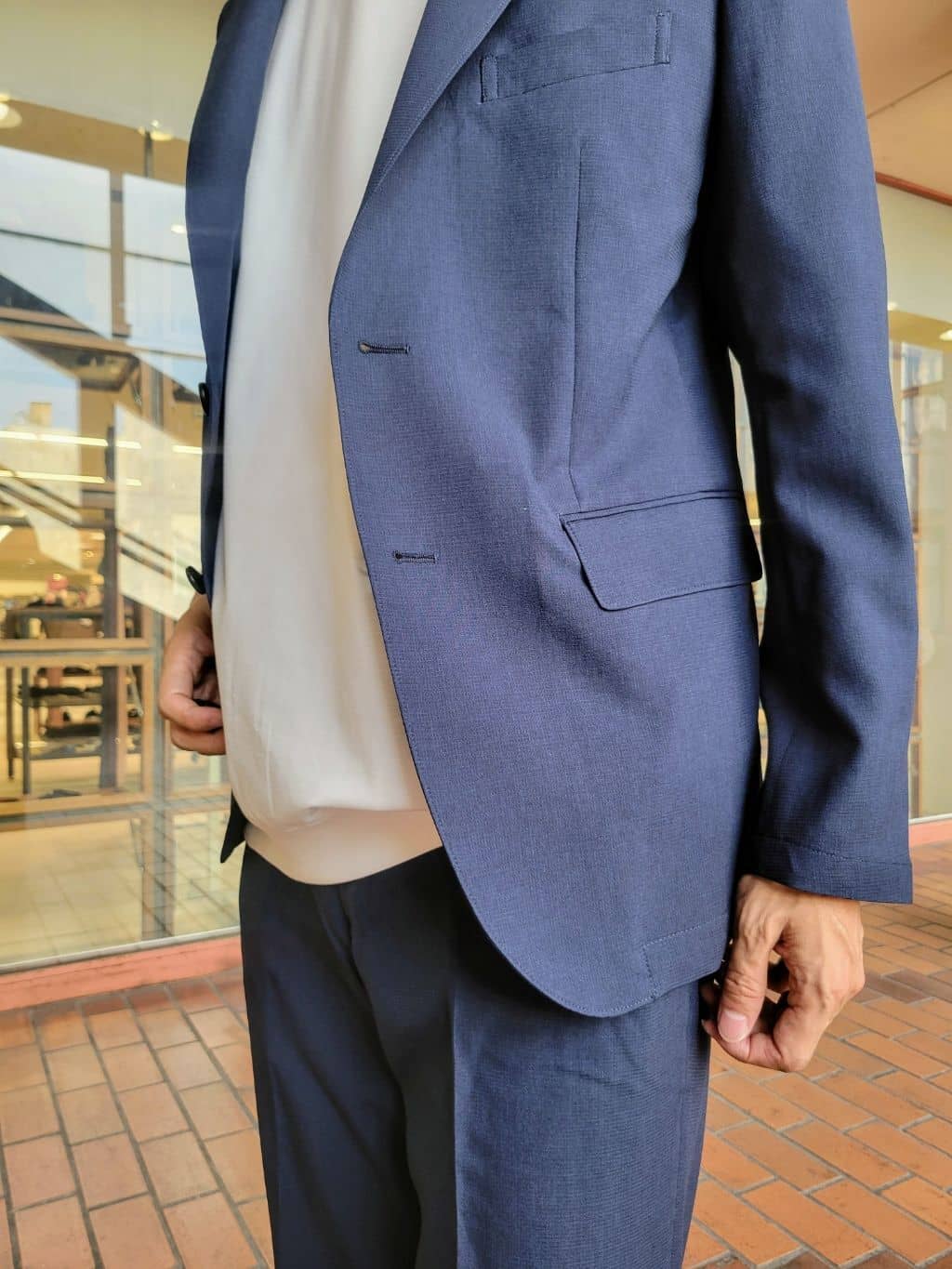 piroyaさんの「TAKEO KIKUCHI｜【COOL CITY WEAR】アーバンクール ジャケット /接触冷感・吸水速乾」を使ったコーディネート