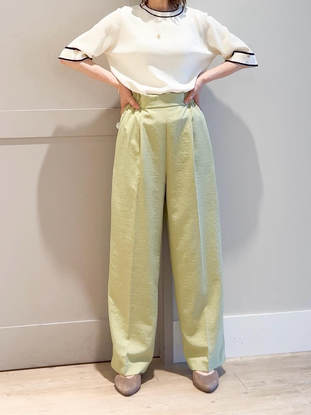 yamakoさんの「grove｜ラウンドメタルバングル」を使ったコーディネート