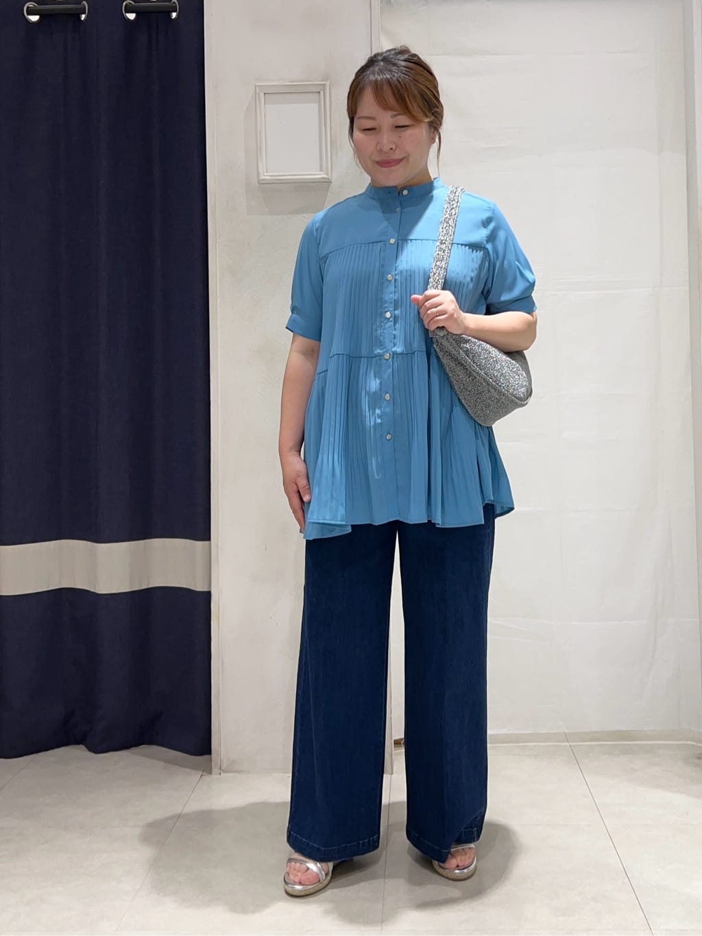 kokoさんの「grove｜【体型カバー】ラフに着たい　ティアードプリーツブラウス」を使ったコーディネート