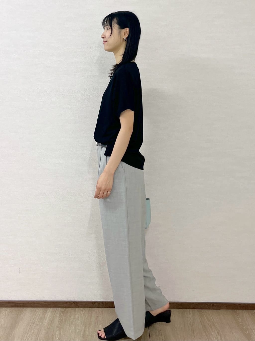 sachikoさんの「OPAQUE.CLIP｜《6色展開／S-LLサイズ》ドルマンスリーブニット【UV／接触冷感／洗濯機洗い可／抗ピル】」を使ったコーディネート