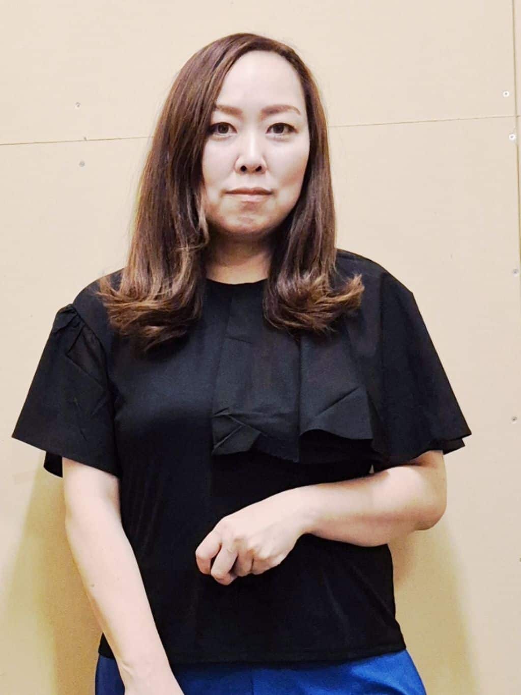 ひさえさんの「THE SHOP TK｜アシメケープ風プルオーバー【接触冷感/洗濯機OK】」を使ったコーディネート