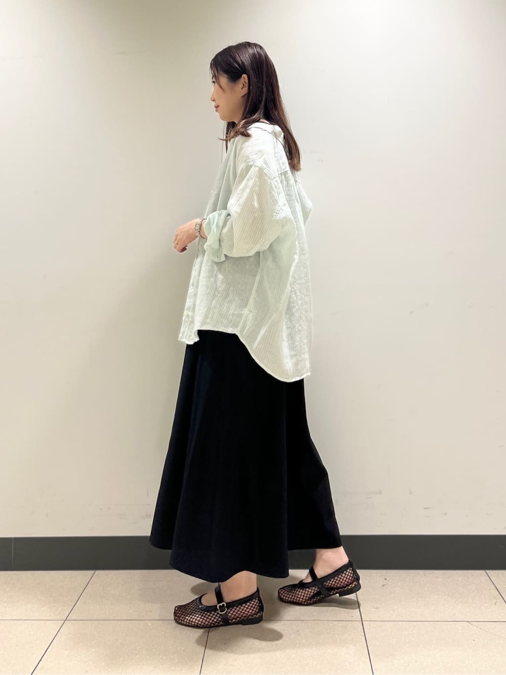 shokoさんの「INDIVI｜【UVケア】エアリージョーゼット キャミワンピース」を使ったコーディネート
