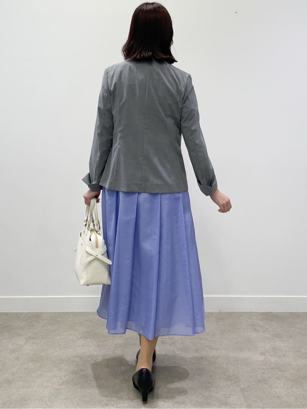 yukariさんの「Reflect｜【洗える／セットアップ可】ノーカラージャケット」を使ったコーディネート