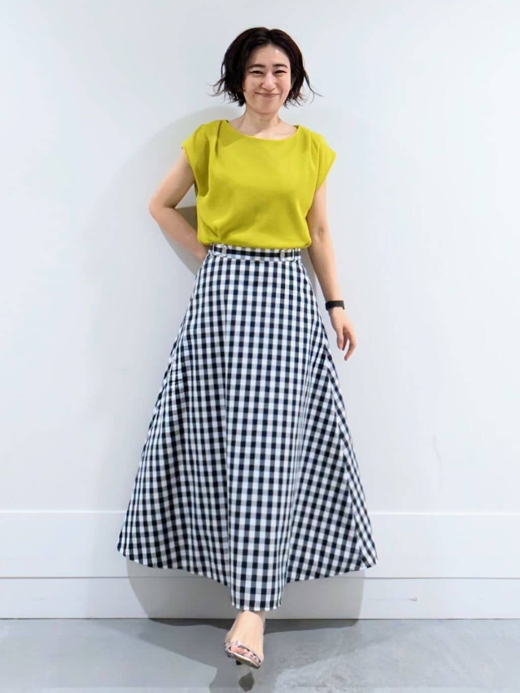 ミズタさんの「UNTITLED｜【ジャージ素材】インナードッキングシアーカットソー」を使ったコーディネート