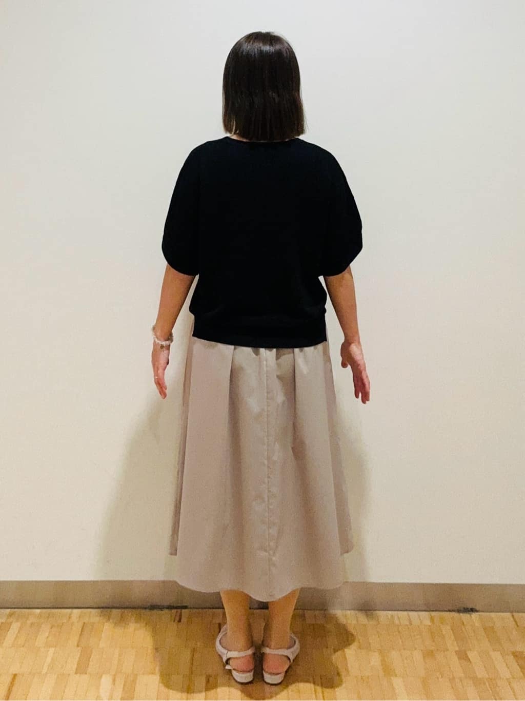 haseさんの「Reflect｜◆ドライタッチプルオーバーニット」を使ったコーディネート