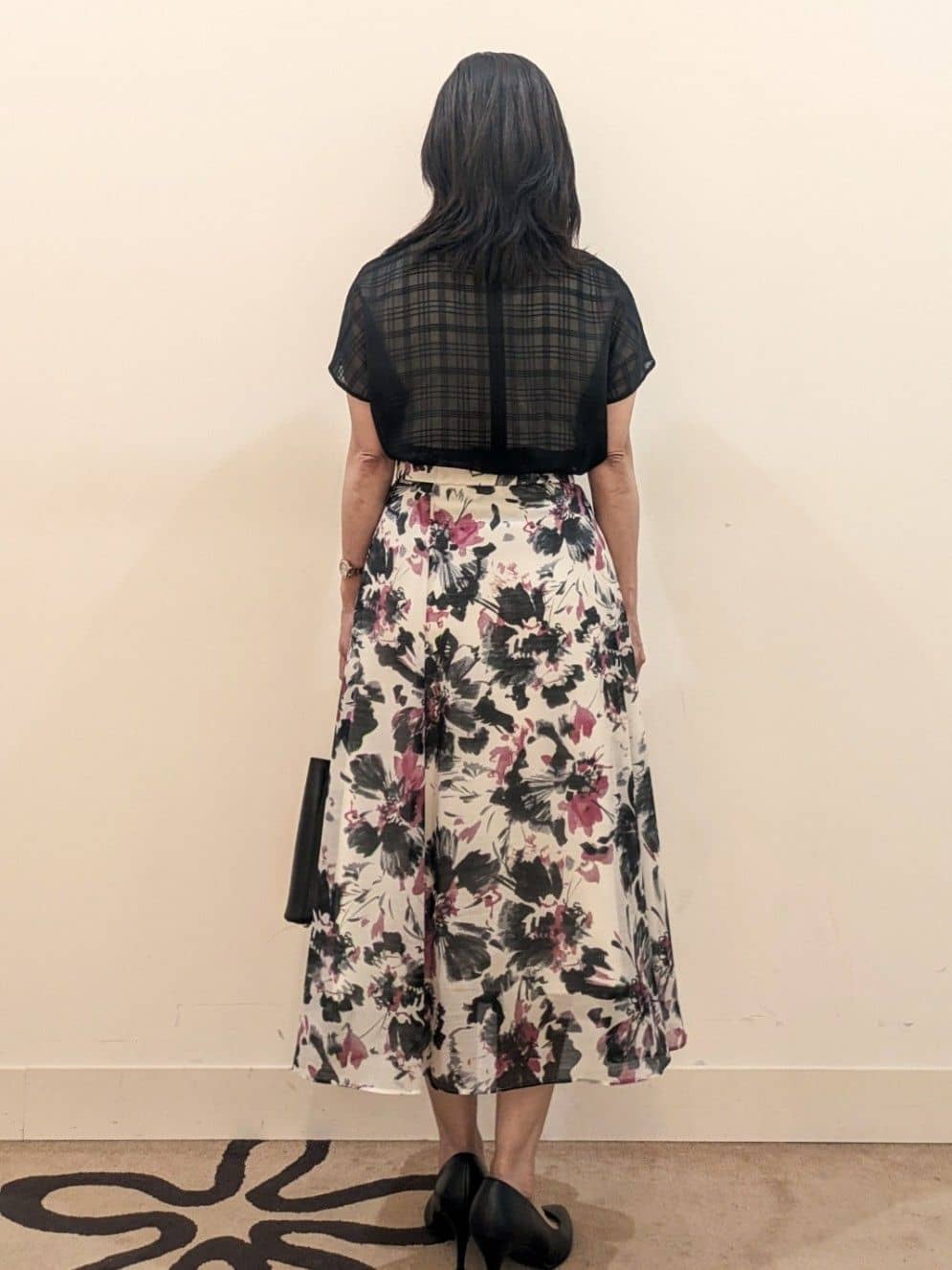 laverさんの「UNTITLED｜【シアー】チェックスタンドネックブラウス」を使ったコーディネート