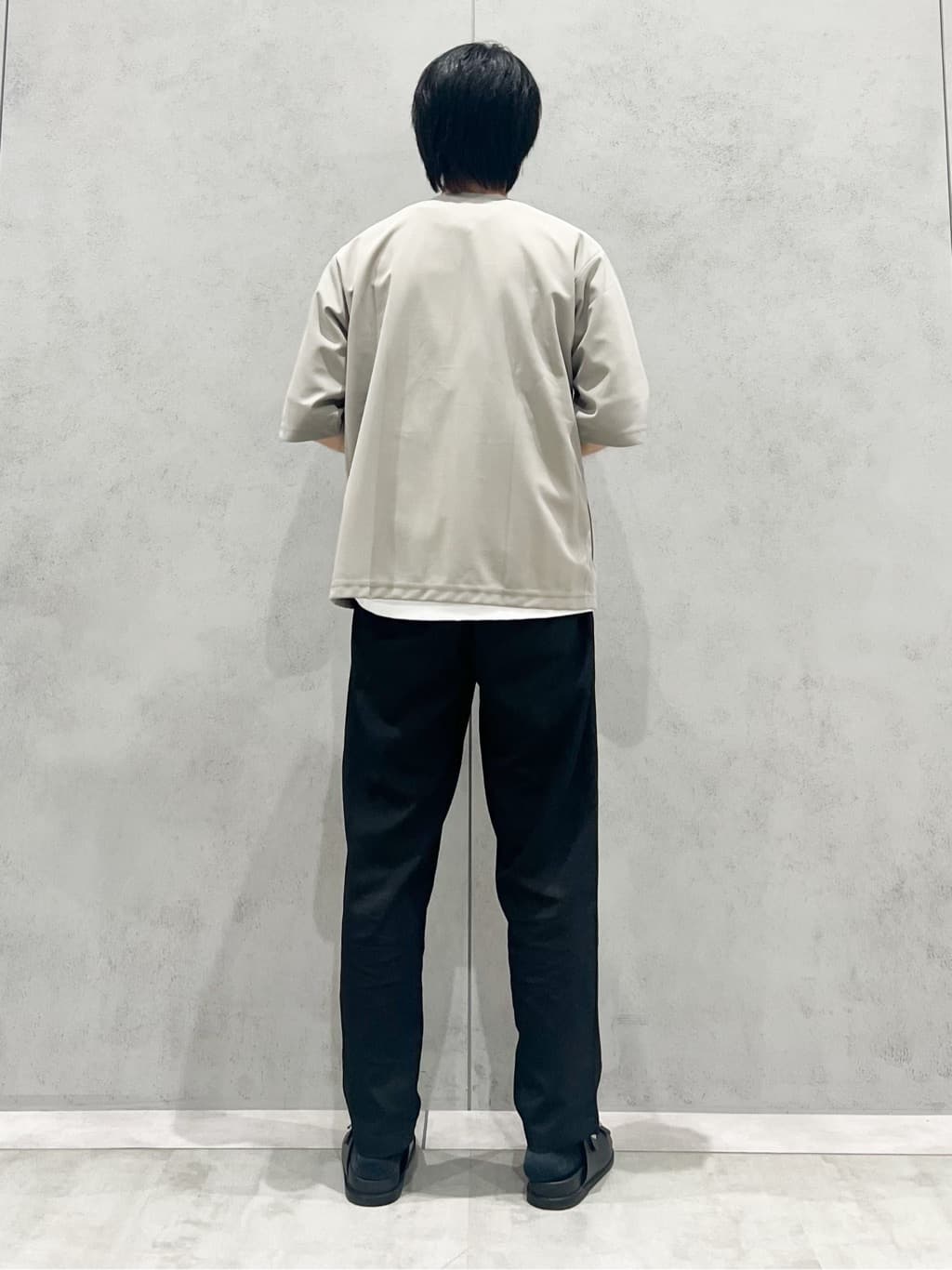 SHI-MAさんの「THE SHOP TK｜五分袖カーディガン+半袖Tシャツセットアイテム 洗濯機OK」を使ったコーディネート
