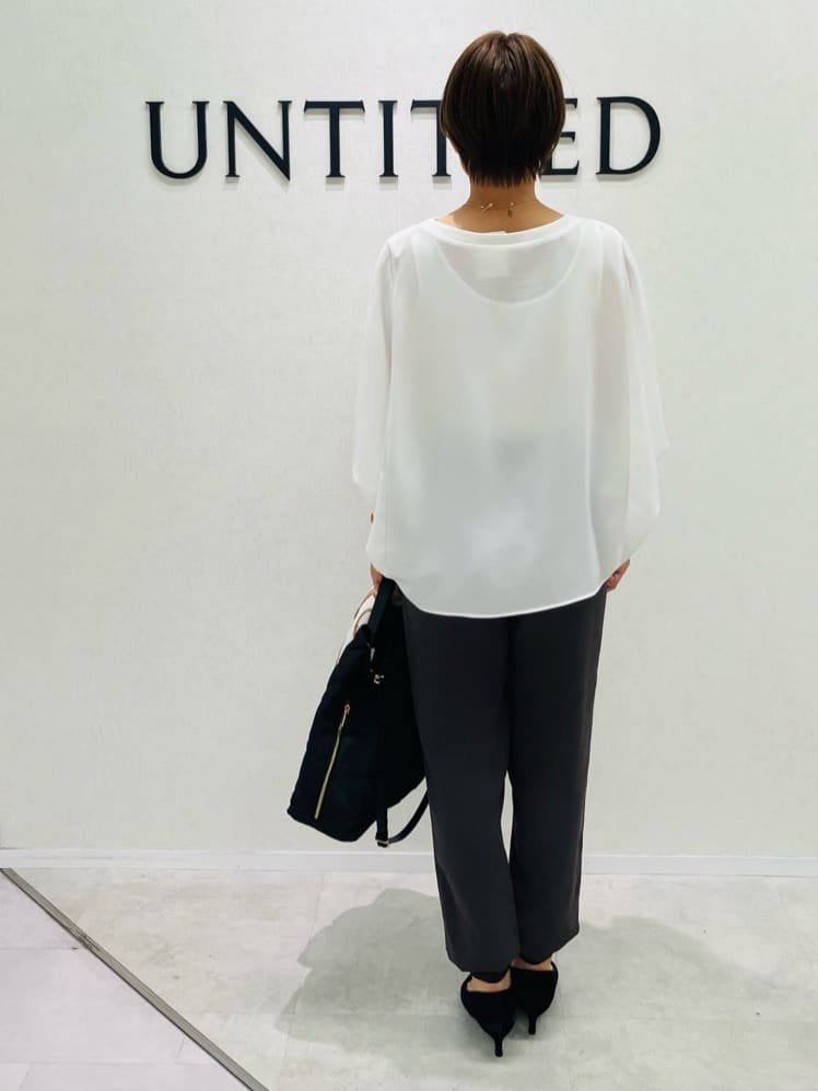 yukiさんの「UNTITLED｜【吸水速乾/ウエストゴム】バックサテン ジョグパンツ」を使ったコーディネート