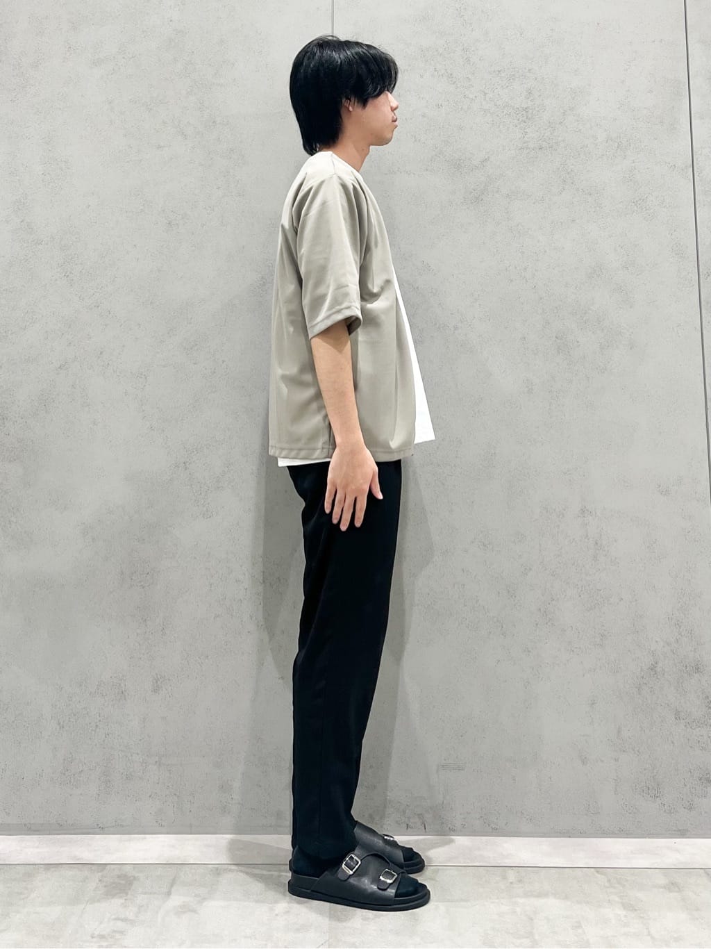 SHI-MAさんの「THE SHOP TK｜五分袖カーディガン+半袖Tシャツセットアイテム 洗濯機OK」を使ったコーディネート