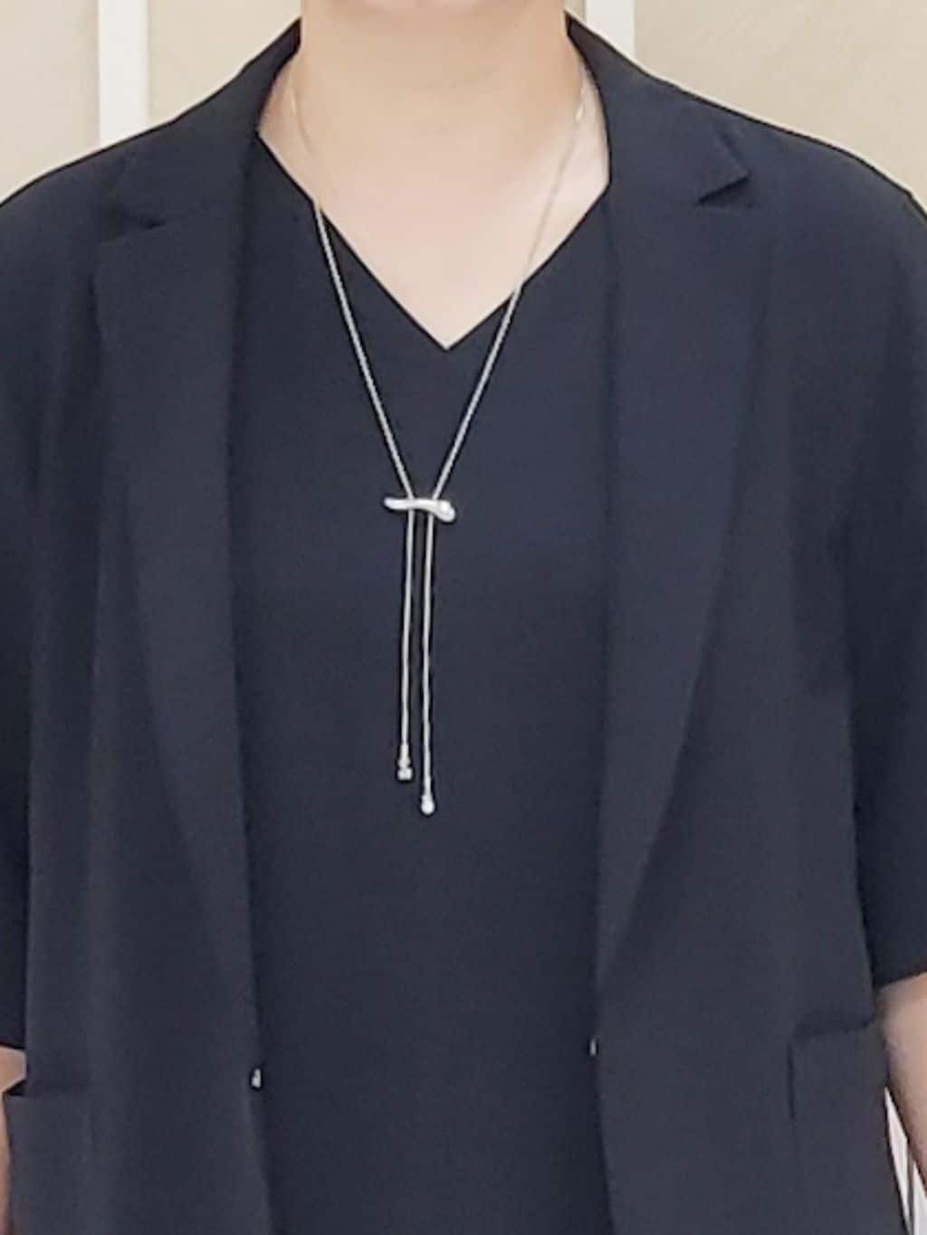 tomoさんの「COUP DE CHANCE｜【手洗い可／日本製】五分袖ジャケット」を使ったコーディネート