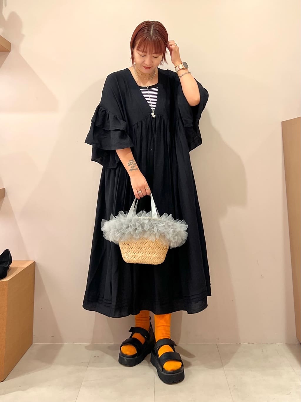 TAKAさんの「ESPERANZA｜ダブルベルト厚底サンダル」を使ったコーディネート