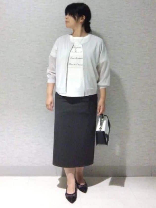sakoさんの「Reflect｜【マシンウォッシュ可】ナロースカート」を使ったコーディネート