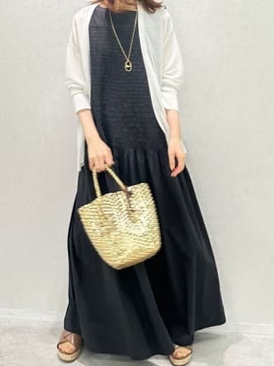 Miwaさんの「UNTITLED｜ライトダブルリングネックレス」を使ったコーディネート