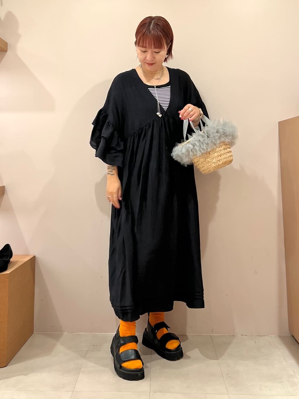 TAKAさんの「ESPERANZA｜ダブルベルト厚底サンダル」を使ったコーディネート