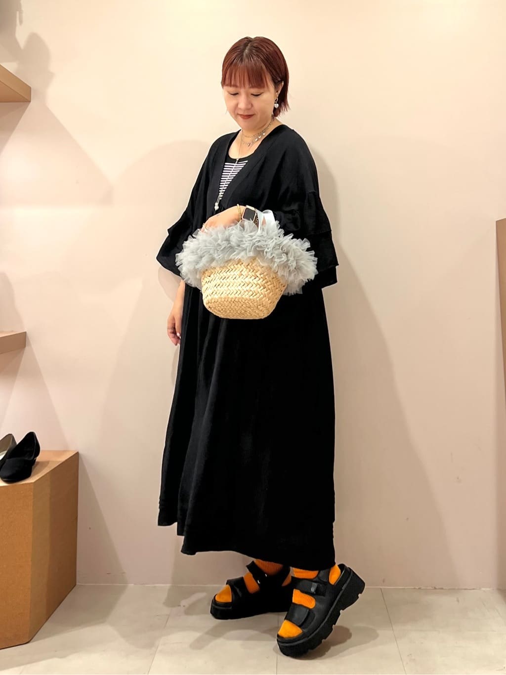 TAKAさんの「ESPERANZA｜ダブルベルト厚底サンダル」を使ったコーディネート