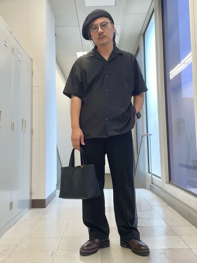 MAKOTO AIさんの「TAKEO KIKUCHI｜【COOL CITY WEAR】エアートール オープンカラーシャツ /接触冷感・通気性」を使ったコーディネート