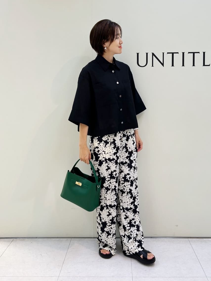Mikiさんの「UNTITLED｜【前開き/洗える】ショート丈シアーシャツ」を使ったコーディネート