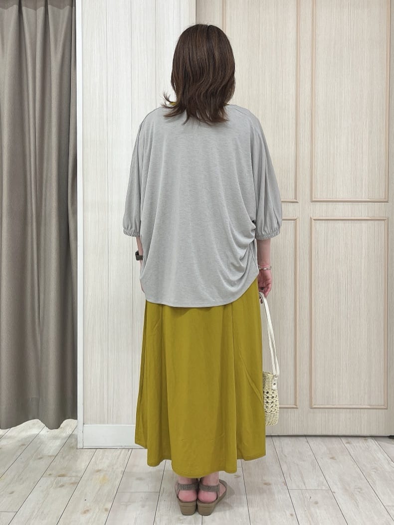 kaneさんの「SHOO･LA･RUE｜【UV/さらさらタッチ】女性らしさ漂う 5分袖ボレロカーディガン」を使ったコーディネート