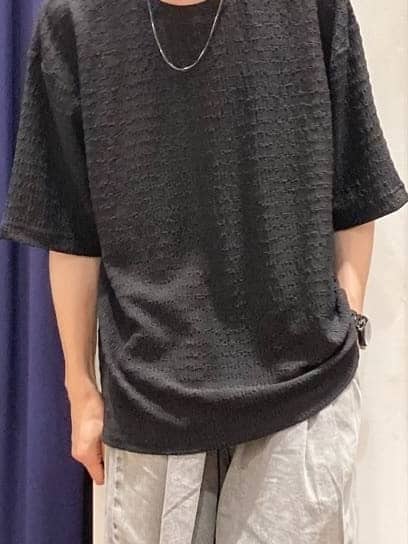 つーじーさんの「THE SHOP TK｜ツータックワイドデニムパンツ」を使ったコーディネート